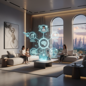 De AI-revolutie in je huiskamer: 5 slimme manieren waarop kunstmatige intelligentie je dagelijks leven makkelijker maakt.