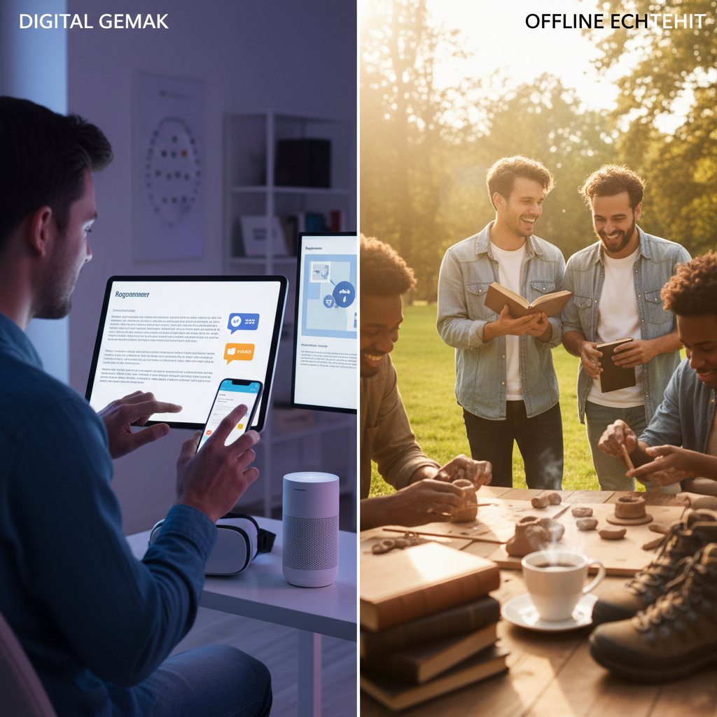 Een praktische vergelijking: digitaal gemak versus offline echtheid