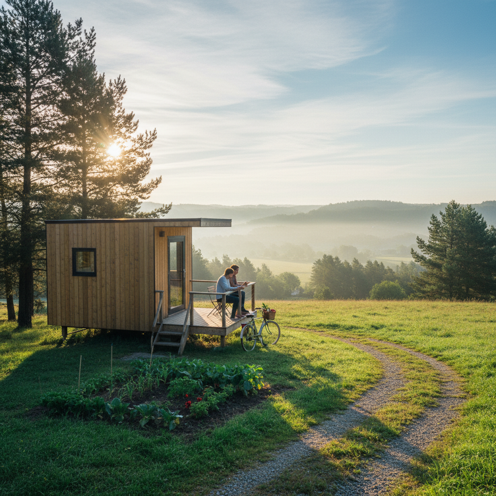 Wonen zonder werkstress: Waarom de Tiny House-revolutie in 2026 pas écht doorbreekt – illustratie